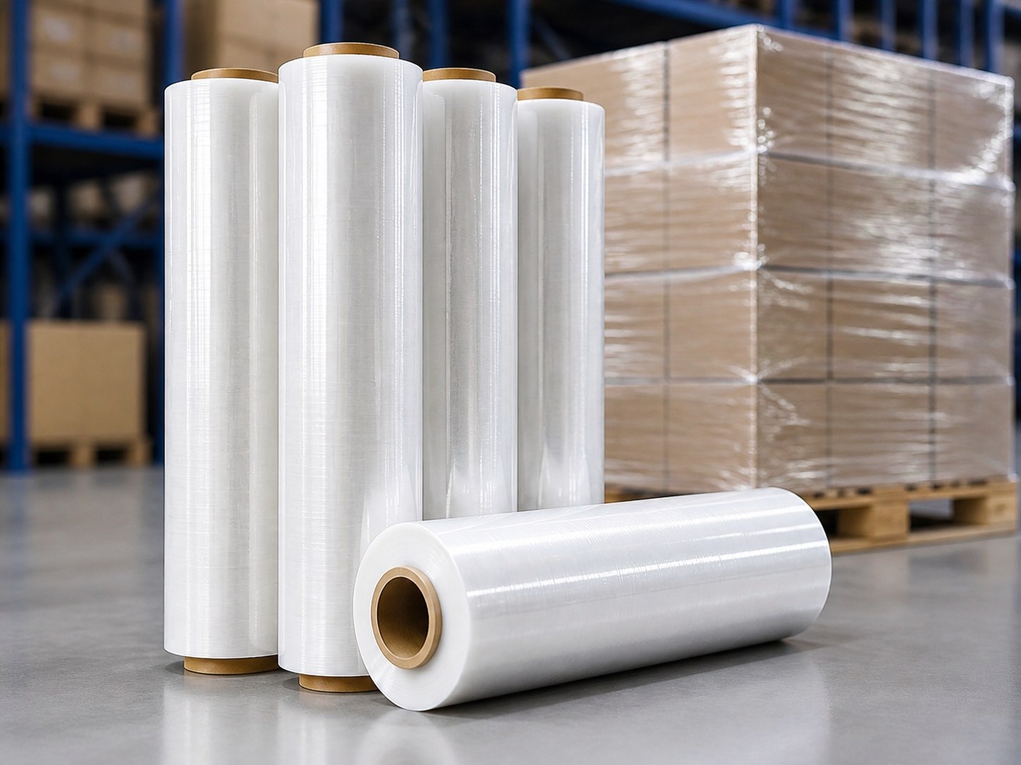 Rollos transparentes de film stretch